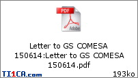 Letter to GS COMESA 150614
