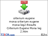 criterium eugene mona : criterium eugene mona-leg2-Results Criterium Eugene Mona leg 2.htm