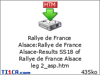Rallye de France Alsace : Rallye de France Alsace-Results SS18 of Rallye de France Alsace leg 2_asp.htm