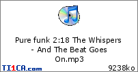 Pure funk 2 : 18 The Whispers - And The Beat Goes On.mp3