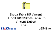 Skoda Fabia R5 Vincent Dubert RBR : Skoda Fabia R5 Vincent Dubert RBR.zip