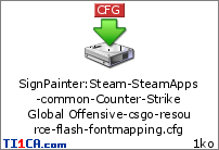 SignPainter : Steam-SteamApps-common-Counter-Strike Global Offensive-csgo-resource-flash-fontmapping.cfg