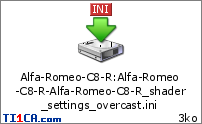 Alfa-Romeo-C8-R : Alfa-Romeo-C8-R-Alfa-Romeo-C8-R_shader_settings_overcast.ini