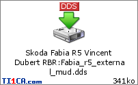 Skoda Fabia R5 Vincent Dubert RBR : Fabia_r5_external_mud.dds