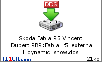 Skoda Fabia R5 Vincent Dubert RBR : Fabia_r5_external_dynamic_snow.dds