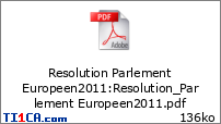 Resolution Parlement Europeen2011