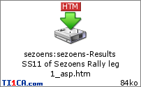 sezoens : sezoens-Results SS11 of Sezoens Rally leg 1_asp.htm