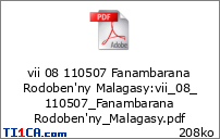 vii 08 110507 Fanambarana Rodoben'ny Malagasy