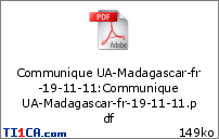 Communique UA-Madagascar-fr-19-11-11
