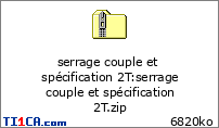 serrage couple et spécification 2T : serrage couple et spécification 2T.zip