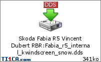 Skoda Fabia R5 Vincent Dubert RBR : Fabia_r5_internal_kwindscreen_snow.dds