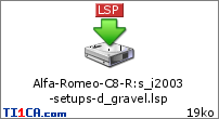 Alfa-Romeo-C8-R : s_i2003-setups-d_gravel.lsp