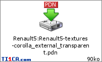 Renault5 : Renault5-textures-corolla_external_transparent.pdn
