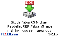 Skoda Fabia R5 Mickael Reydellet RBR : Fabia_r5_internal_kwindscreen_snow.dds