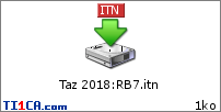 Taz 2018 : RB7.itn