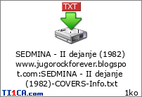 SEDMINA - II dejanje (1982) www.jugorockforever.blogspot.com : SEDMINA - II dejanje (1982)-COVERS-Info.txt