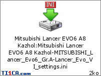 Mitsubishi Lancer EVO6 A8 Kazhol : Mitsubishi Lancer EVO6 A8 Kazhol-MITSUBISHI_Lancer_Evo6_Gr.A-Lancer_Evo_VI_settings.ini