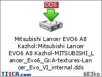 Mitsubishi Lancer EVO6 A8 Kazhol : Mitsubishi Lancer EVO6 A8 Kazhol-MITSUBISHI_Lancer_Evo6_Gr.A-textures-Lancer_Evo_VI_internal.dds