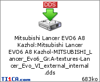 Mitsubishi Lancer EVO6 A8 Kazhol : Mitsubishi Lancer EVO6 A8 Kazhol-MITSUBISHI_Lancer_Evo6_Gr.A-textures-Lancer_Evo_VI_external_internal.dds