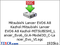 Mitsubishi Lancer EVO6 A8 Kazhol : Mitsubishi Lancer EVO6 A8 Kazhol-MITSUBISHI_Lancer_Evo6_Gr.A-Model3D_C-Lancer_Evo_VI.sgc